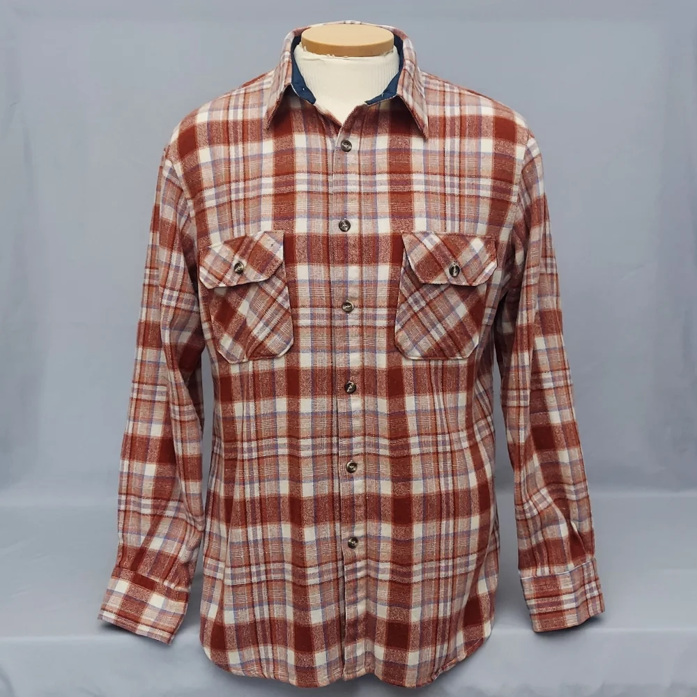 Vintage The Union St. Sportswear Plaid Shirt Mens Size Large Wool Blend Shacket